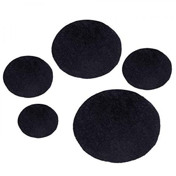 Sntieecr 10 Pieces Black Adhesive Back Felt Sheets Fabric Sticky Back Sheets A4 