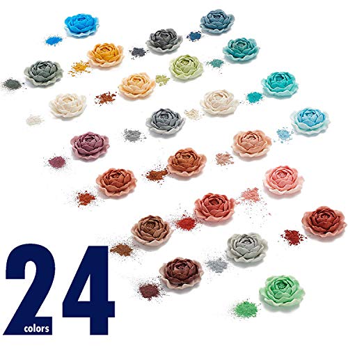 Epoxy Resin Dye - Mica Powder - 24 Powdered Pigments Set - Soap Dy...