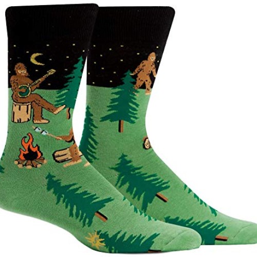 Sock It To Me Mens Sasquatch Camp Out Socks