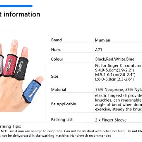 Sports Elastic Finger Sleeves Support Thumb Brace Protector Breath...