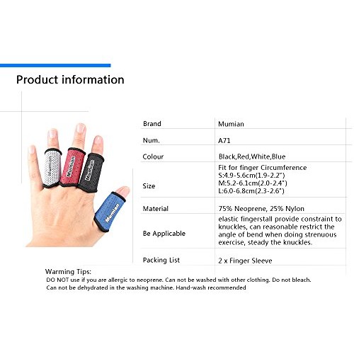Sports Elastic Finger Sleeves Support Thumb Brace Protector Breath...