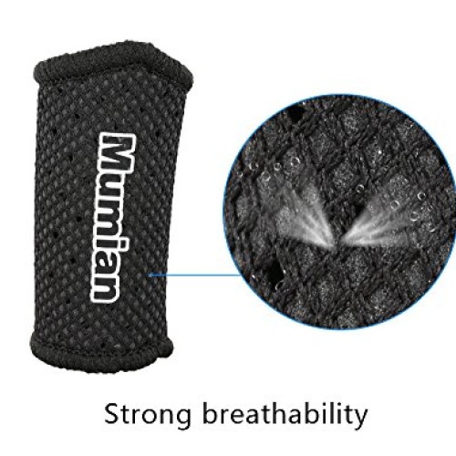 Sports Elastic Finger Sleeves Support Thumb Brace Protector Breath...