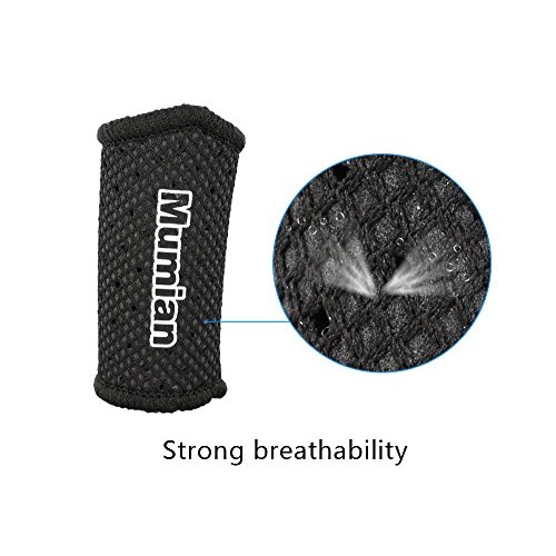 Sports Elastic Finger Sleeves Support Thumb Brace Protector Breath...