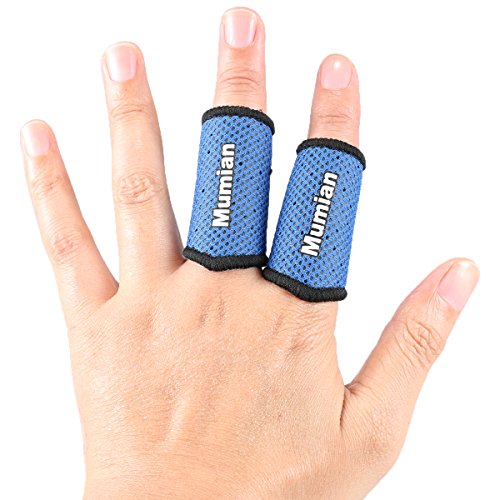 Sports Elastic Finger Sleeves Support Thumb Brace Protector Breath...