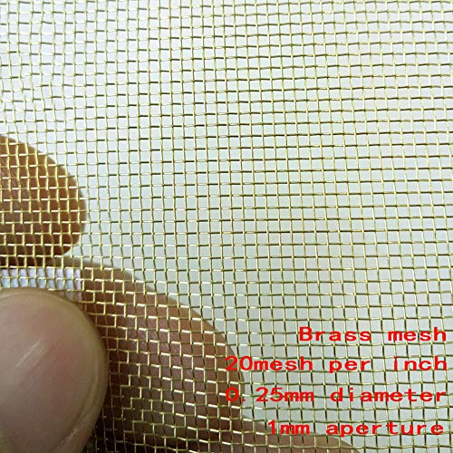 SOFIALXC Brass Filter Coarse Dense Gauze Mesh # 20-30x100cm/11.8x3...