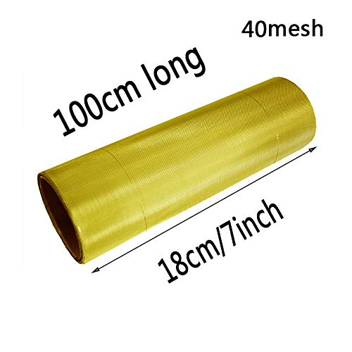 SOFIALXC Brass Filter Coarse Dense Gauze Mesh # 40 Mesh-18x100cm/7...