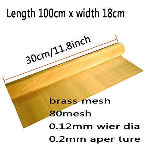 SOFIALXC Brass Filter Coarse Dense Gauze Mesh # 80 Mesh Wire Filte...