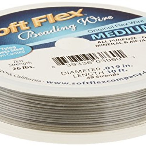 Soft Flex 0.019-Inch Beading Wire, 30-Feet, Grey
