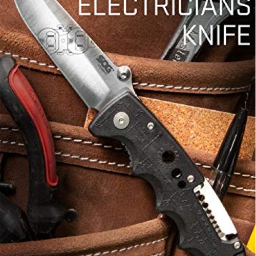 SOG EL01-CP Kilowatt Electricians Pocket Knife with Wire Stripping...
