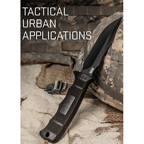 SOG Fixed Blade Knives with Sheath - SEAL Pup Elite Survival Knife...