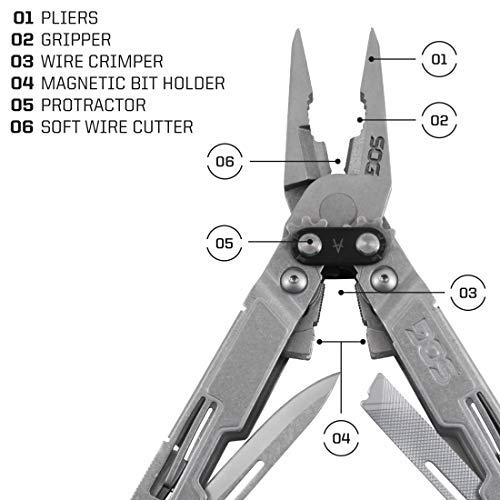 SOG Multitool Pliers Pocket Tool - PowerAccess Deluxe Utility Tool...