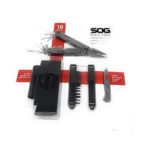 SOG Multitool Pliers Set with Bonus Knife - PowerAccess Lightweigh...
