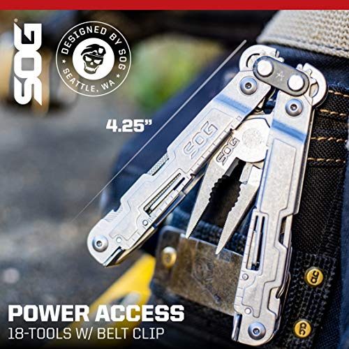 SOG Multitool Pliers Set with Knife - PowerAccess Lightweight Mult...