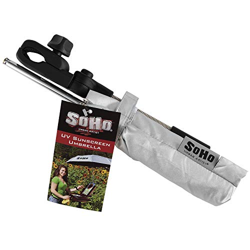Soho Urban Artist UV Protection Sunscreen Easel Umbrella, Mountabl...