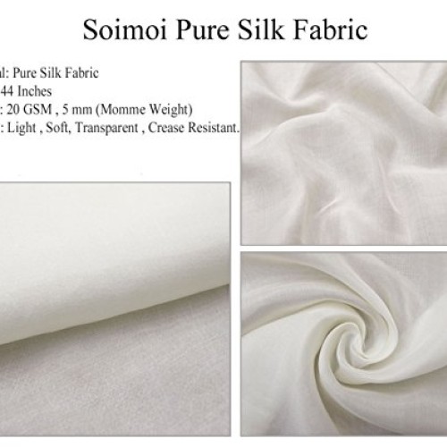 Soimoi 20 GSM Pure Silk Floral Paisley Printed Fabric by The Yard ...