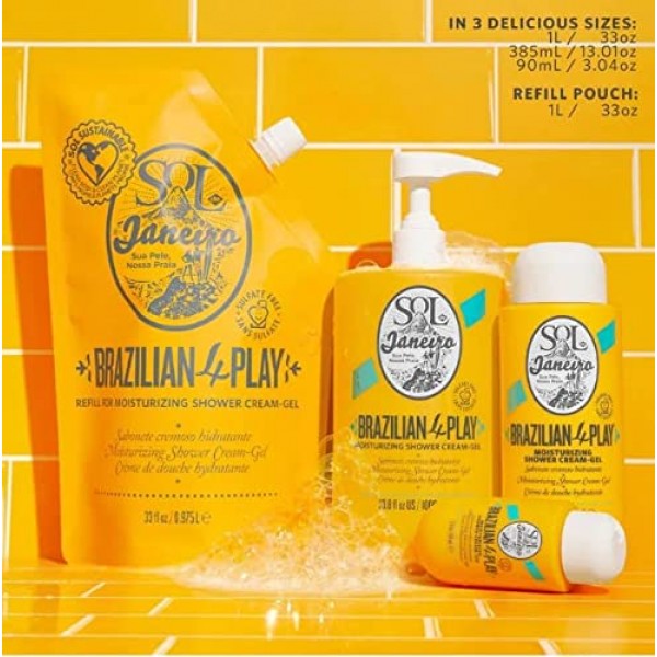 4 Play Moisturizing Shower Cream Gel Body Wash 90mL