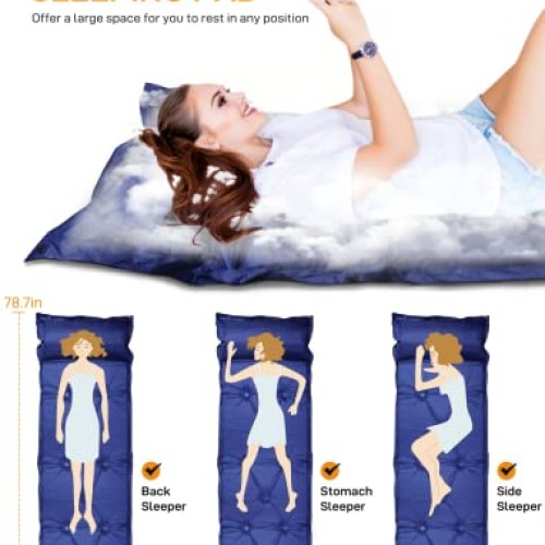 SOLAISK Sleeping Pad for Camping - Lightweight Camping Sleeping Pa...