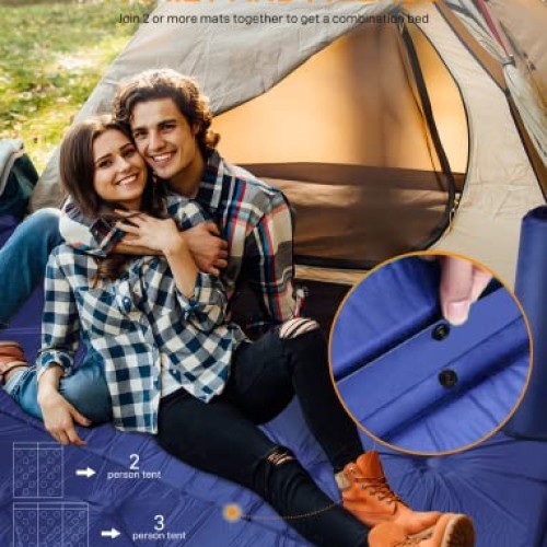 SOLAISK Sleeping Pad for Camping - Lightweight Camping Sleeping Pa...