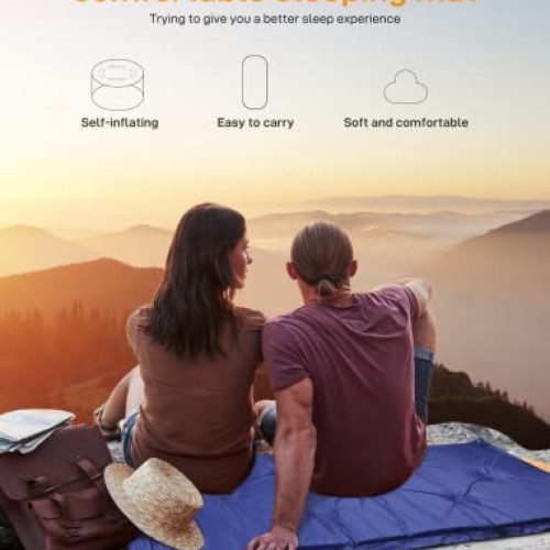 SOLAISK Sleeping Pad for Camping - Lightweight Camping Sleeping Pa...