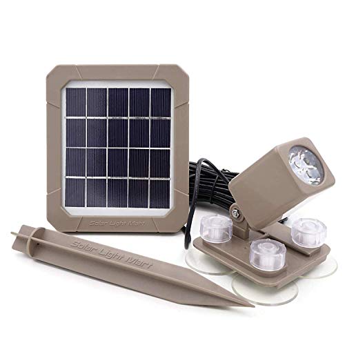 AquaHEX 60X Solar-Powered Underwater Spotlight, Warm White LED, fo...