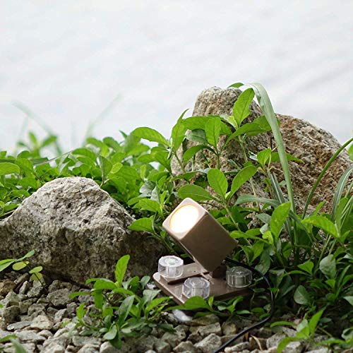 AquaHEX 60X Solar-Powered Underwater Spotlight, Warm White LED, fo...