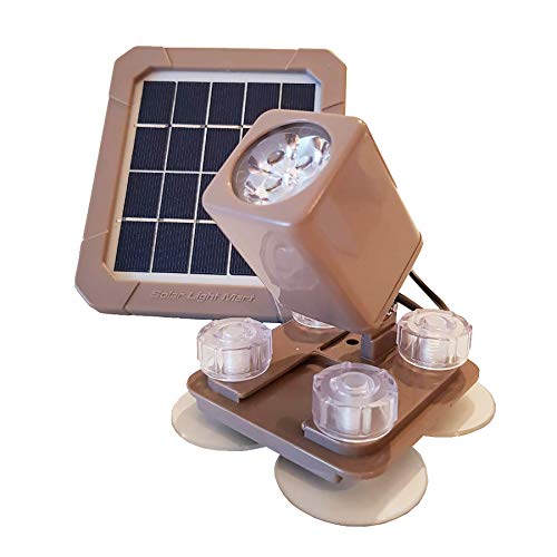 AquaHEX 60X Solar-Powered Underwater Spotlight, Warm White LED, fo...