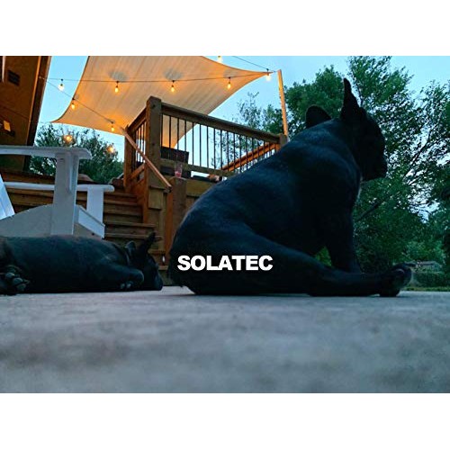 Solatec LED String Lights, Shatterproof 48FT 15 Hanging Sockets Co...