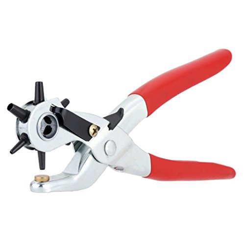 6 Sized 9 Heavy Duty Leather Hole Punch Hand Pliers Belt Holes Pu...