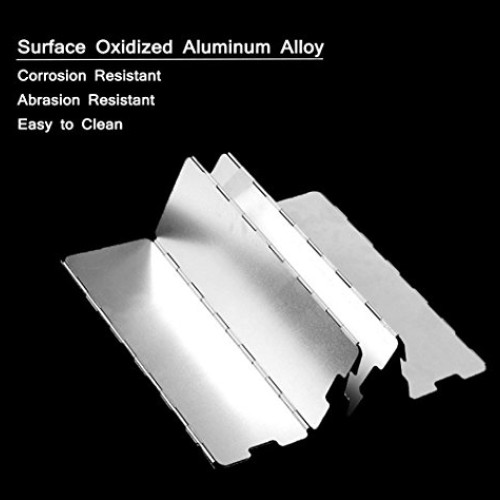 SOLEADER Tall Stove Windscreen Lightweight Compact Folding Camp St...