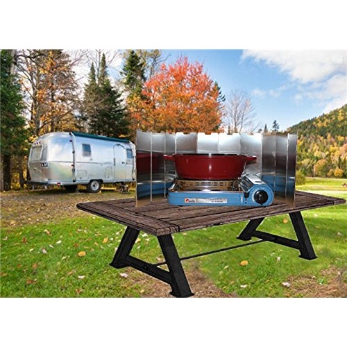 SOLEADER Tall Stove Windscreen Lightweight Compact Folding Camp St...