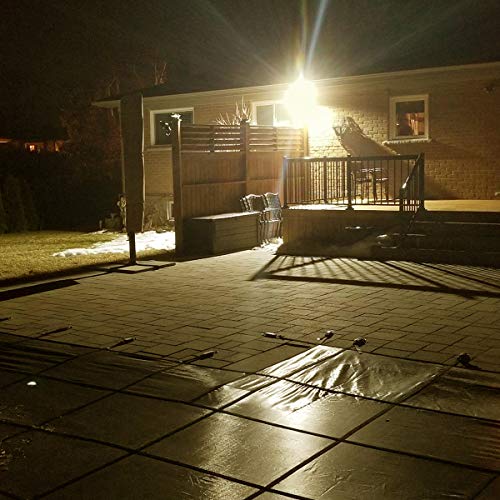 2 Pack SOLLA 100W Led Flood Light, 8000lm 3000K Warm White Securit...