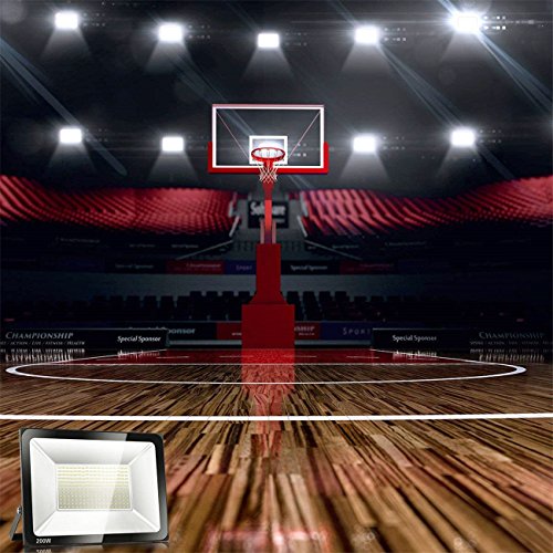 SOLLA 200W LED Flood Light, IP66 Waterproof, 16000lm, 1060W Equiva...