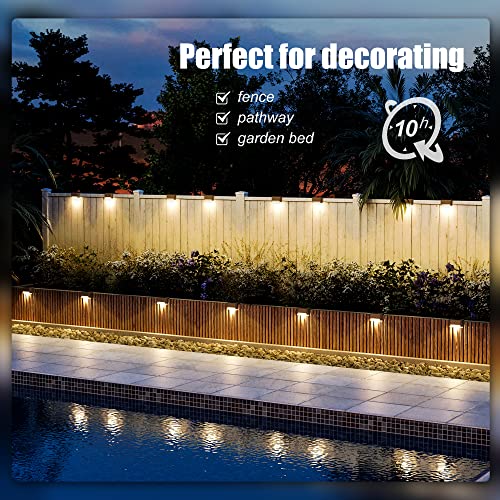 SOLPEX Solar Deck Lights Outdoor 16 Pack, Solar Step Lights Waterp...