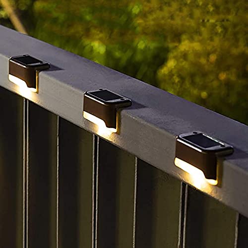 SOLPEX Solar Deck Lights Outdoor 16 Pack, Solar Step Lights Waterp...