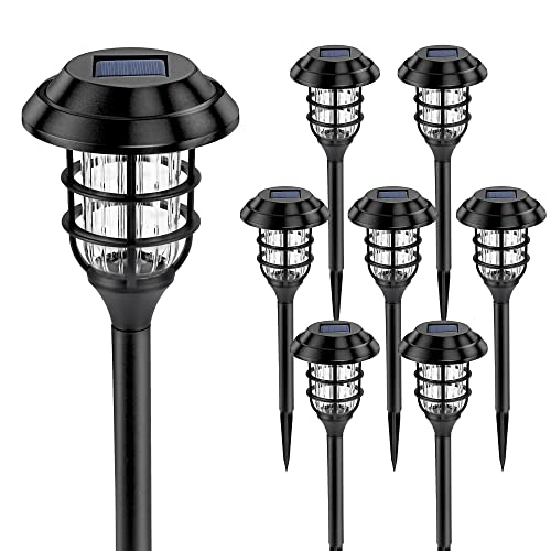 SOLPEX Solar Outdoor Lights, 8 Pack Solar Pathway Lights, Up to 10...