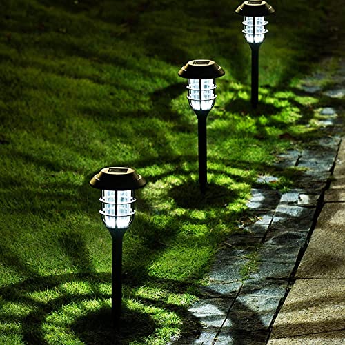 SOLPEX Solar Outdoor Lights, 8 Pack Solar Pathway Lights, Up to 10...