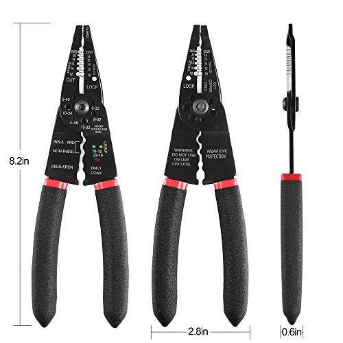Solsop Multi-Tool Wire Stripper, Professional Wire Stripping Tool/...