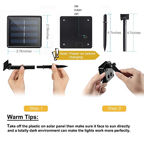 Soltuus Solar Powered 180 LEDs String Fairy Lights, Multi Strand W...