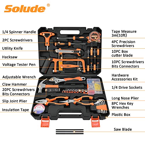 SOLUDE 182-Piece Home Repair Tool Set,Basic Tool Kit for Men Women...