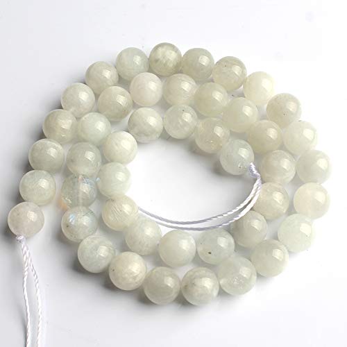 Love Beads 6mm Aquamarine Round Stone Beads for Jewelry Making 15i...