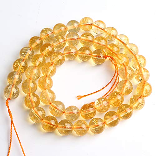 Love Beads 4mm Natural Citrine Beads for Jewelry Making 15inches G...