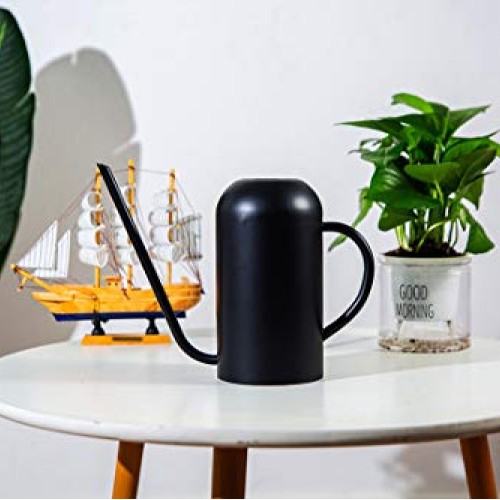 Songhg Long Spout Watering Can Metal 40oz/1.3L,Stainless Steel Wat...