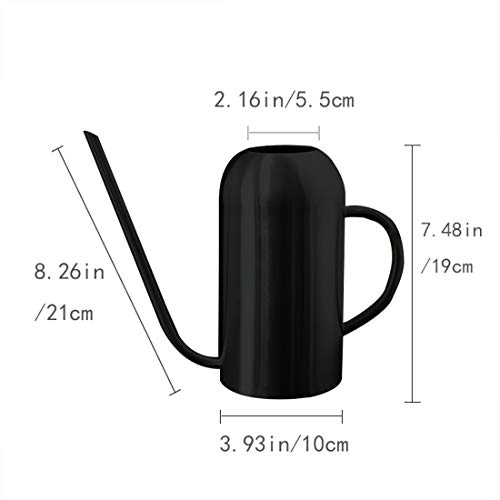Songhg Long Spout Watering Can Metal 40oz/1.3L,Stainless Steel Wat...