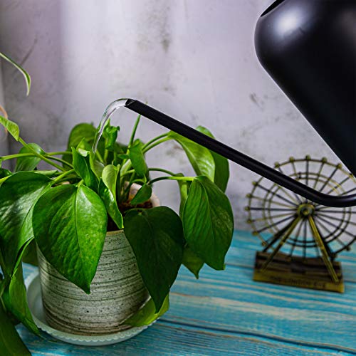 Songhg Long Spout Watering Can Metal 40oz/1.3L,Stainless Steel Wat...