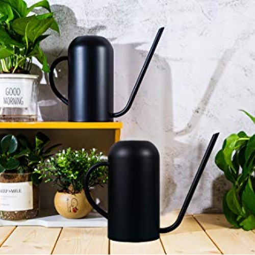 Songhg Long Spout Watering Can Metal 40oz/1.3L,Stainless Steel Wat...