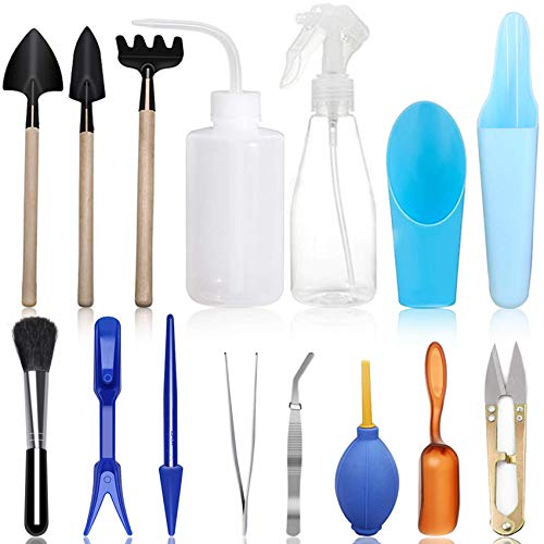 SONGZIMING 15 Pcs Succulent Plant Tools Set, Mini Garden Planting ...