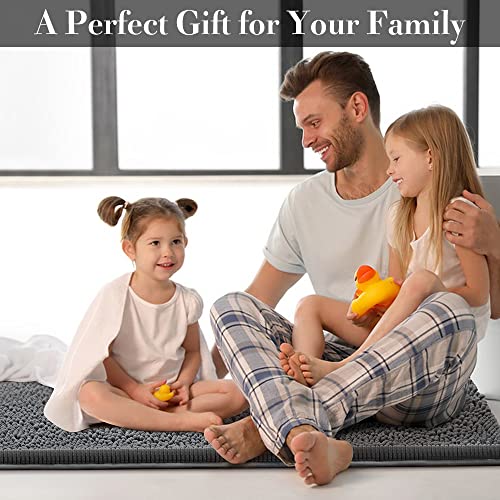 SONORO KATE Bathroom Rug, Non Slip Bath Rugs, Soft Durable Thick C...