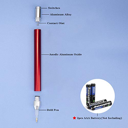 LED DIY Diamond Painting Illumination Pen with Light,2Pack Art Lig...