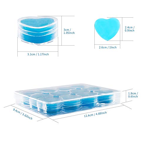 Sonsage 36Pcs DIY Diamond Painting Wax,Blue Heart Shaped Glue Clay...