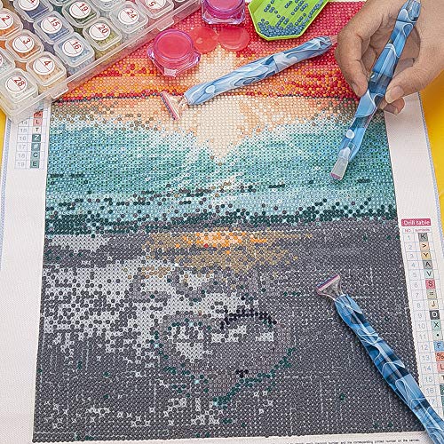 Sonsage DIY Diamond Painting Curvy Body Pen,Wathet Blue Handturned...